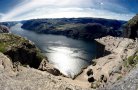 Rock over river (Norway, Preikstolen)