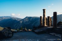 Delphi sanctuary sunset