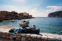 Relaxing along our tour