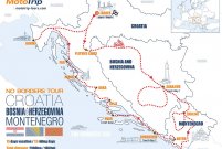 Map of a motorcycle tour through Balkans_MotoTrip