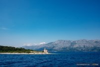 View from a ferry in Croatia